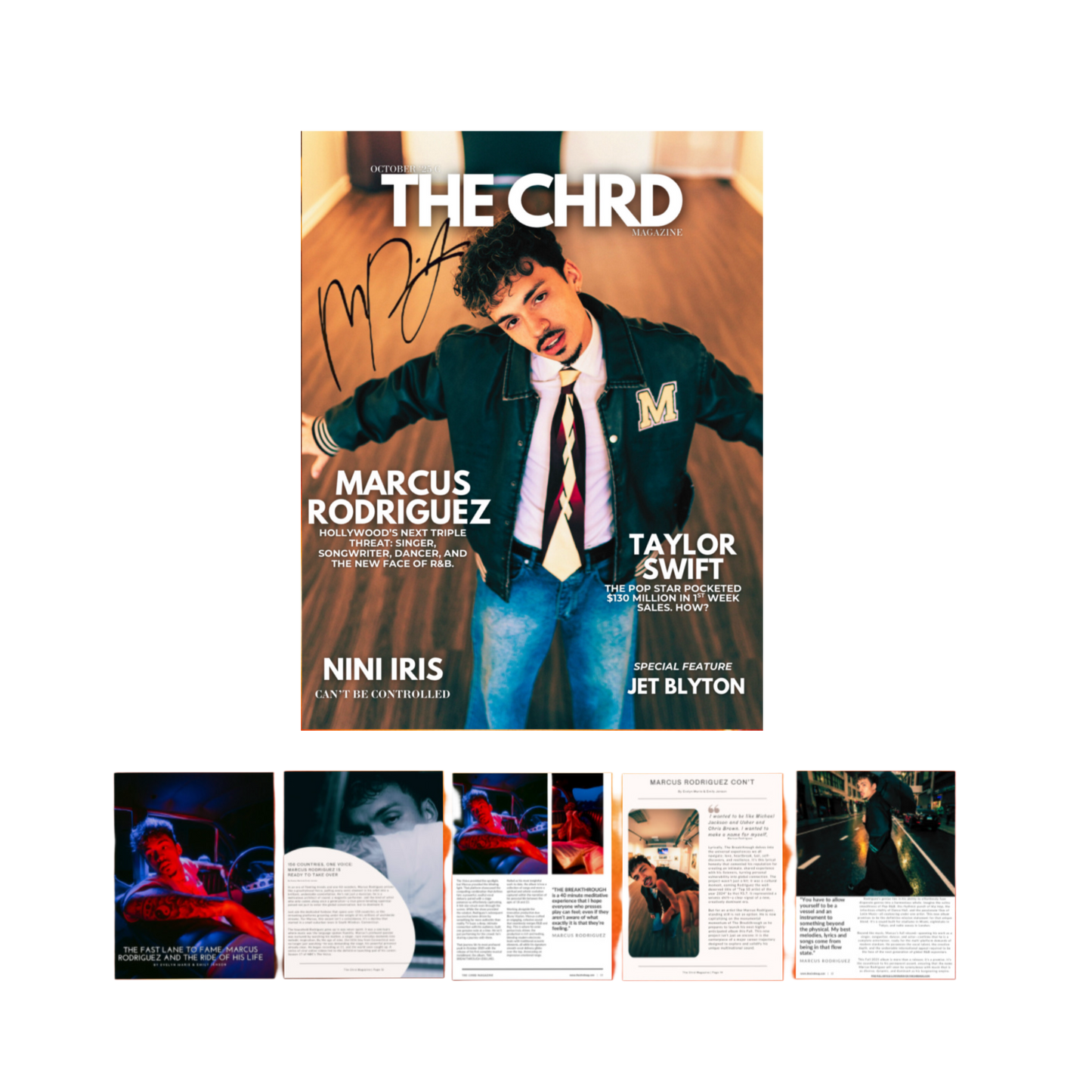 MARCUS RODRIGUEZ SIGNED "THE CHRD" UK MAGAZINE COVER 2025